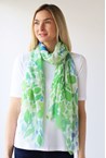 BURST SCARF - lime mix